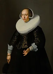 Portrait of a Lady 1636 By Nicolaes Eliasz Pickenoy