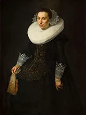 Portrait of a Lady By Nicolaes Eliasz Pickenoy