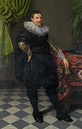 Portrait of a Man 1628 By Nicolaes Eliasz Pickenoy