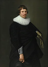 Portrait of a Man 1635 By Nicolaes Eliasz Pickenoy