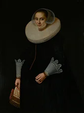 Portrait of a Woman 1631 By Nicolaes Eliasz Pickenoy