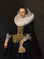 Portrait of a Young Lady By Nicolaes Eliasz Pickenoy