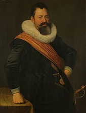 Portrait of Jochem Hendricksz Swartenhont 1627 By Nicolaes Eliasz Pickenoy