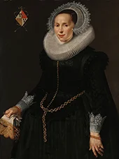Portrait of Johanna le Maire By Nicolaes Eliasz Pickenoy