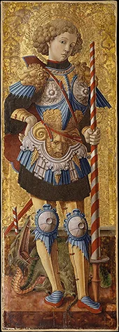 Portrait of Saint George 1472 By Carlo Crivelli