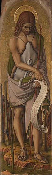 Saint John the Baptist 1476 By Carlo Crivelli