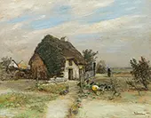 Farmhouse in France 1889 By Rudolf Ribarz