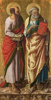 Saints Peter and Paul 1470 By Carlo Crivelli