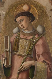 Saint Stephen 1476 By Carlo Crivelli
