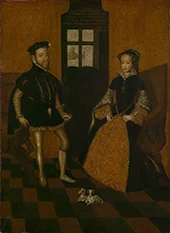 Queen Mary I of England and King Philip II of Spain By Lucas De Heere
