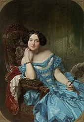 Portrait of Amalia de Llano By Federico de Madrazo y Kuntz