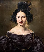 Portrait of a Woman 1840 By Federico de Madrazo y Kuntz