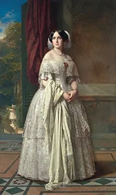 Portrait of Josefa del Aguila Ceballos By Federico de Madrazo y Kuntz
