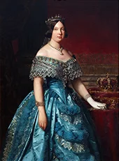 Portrait of Queen Isabella II of Spain 1849 By Federico de Madrazo y Kuntz