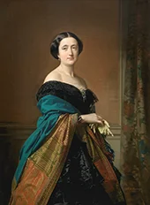 Portrait of Saturnina Canaleta 1856 By Federico de Madrazo y Kuntz