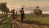 Het Hooien in de Polders By Frans van Kuyck