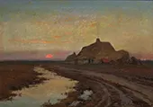Sunset By Frans van Kuyck