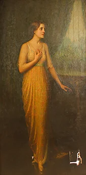A Lady in Yellow By Edmund Hodgson Smart