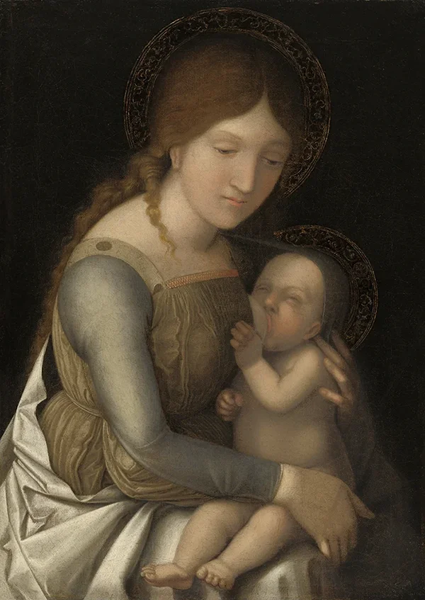 Madonna and Child 1500 By Antonio da Correggio