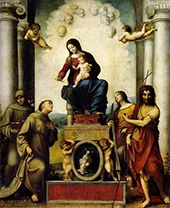Madonna with Saint Francis 1514 By Antonio da Correggio