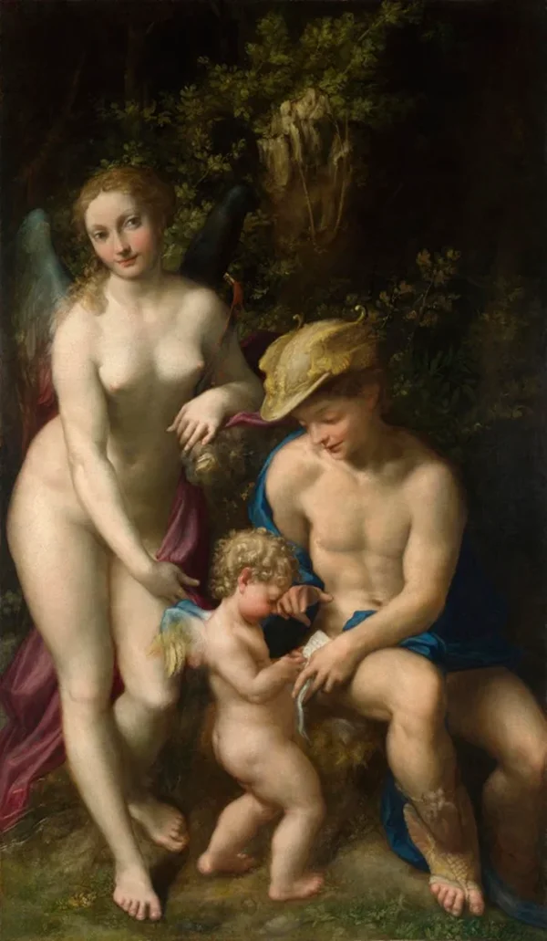 Venus and Cupid 1525 By Antonio da Correggio