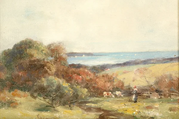 Herdsman with his Cattle By David Fulton