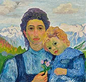Annetta and Alberto 1904 By Giovanni Giacometti