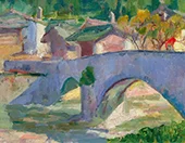 Bridge near Stampa 1930 By Giovanni Giacometti