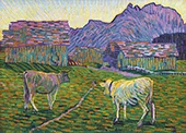 Evening on the Alp By Giovanni Giacometti