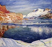 Freezing Lake Maloja 1933 By Giovanni Giacometti