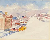 Maloja in Winter By Giovanni Giacometti