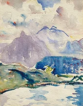 Piz Duan By Giovanni Giacometti