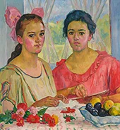 Sisters 1922 By Giovanni Giacometti