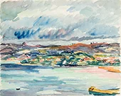Sizilian Coastal Landscape 1931 By Giovanni Giacometti