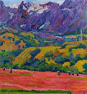 Spring in Bergell By Giovanni Giacometti