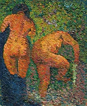 Two Women Bathing 1911 By Giovanni Giacometti
