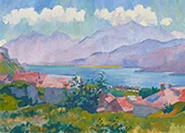 View of Lake Sils from Capolago 1927 By Giovanni Giacometti