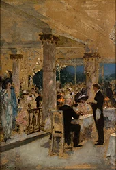 Armenonville on the Evening of the Grand Prix 1905 By Henri Gervex