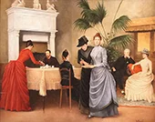 In the Salon By Henri Gervex