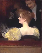 The Box c1880 By Henri Gervex