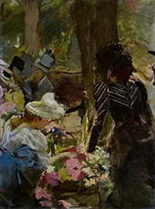 The Flower Market By Henri Gervex