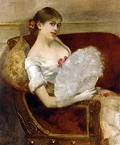 Woman with a Fan By Henri Gervex