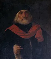 Portrait of a Venetian Senator By Bonifacio Veronese