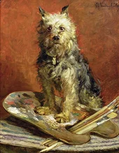 The Artist's Dog By Charles van den Eycken