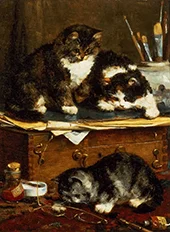 The Artists Studio By Charles van den Eycken
