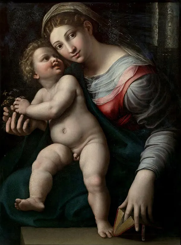 Virgin and Child By Giulio Romano