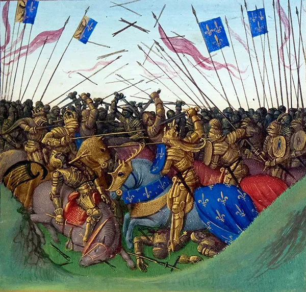 Battle of Fontenay en Puisaye By Jean Fouquet