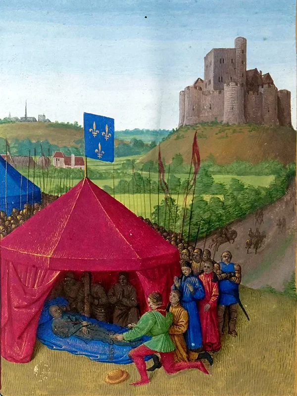 Death of Bertrand du Guesclin By Jean Fouquet