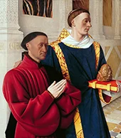 Etienne Chevalier with Saint Stephen By Jean Fouquet