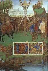 Martyrdom of Saint Andrew 1455 By Jean Fouquet